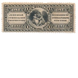 RS67d Jeremiah Curtis & Son Medicine Stamp