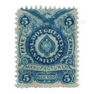 RU4b Playing Card Stamp, A. Dougherty, MH