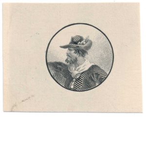 Small Cowboy Essay/Proof, possibly Continental Bank Note Co. circa 1860's
