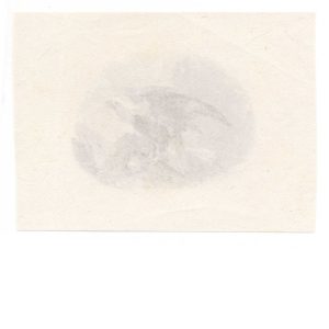 Eagle at Nest, Vignette Die Proof on india - Image 2