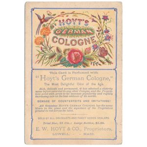 Hoyt's German Cologne Perfumed Card