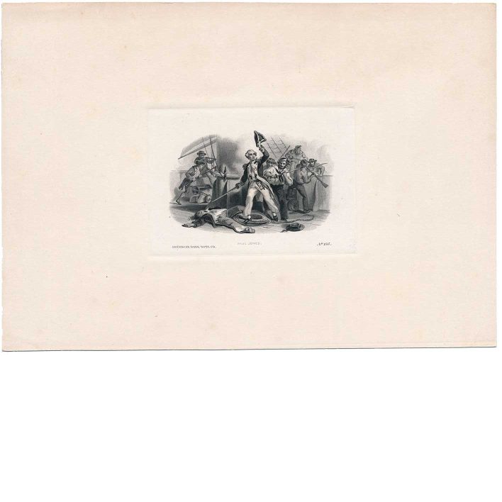 J. Paul Jones, Vignette Die Proof on india on card, ABNCo 1860s, F.O.C. Darley - Image 2