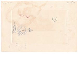 The Pioneer Spirit, india on card working die proof, ABNCo 1939-40 - Image 2