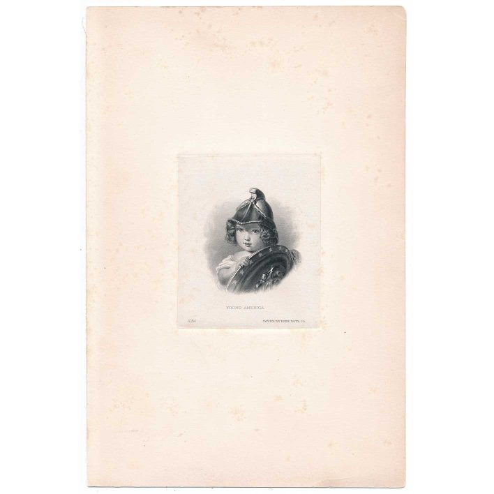 Young America, Vignette Die Proof, 1866 ABNCo - Image 2