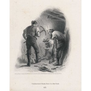 Miners, Vignette Die Proof on india, 1865 F.O.C. Darley, CBNCo