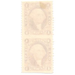 R1b 1 cent Express First Issue revenue stamp pair - Image 2