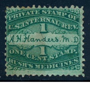 RS86b A. H. Flanders Proprietary Die Medicine Stamp