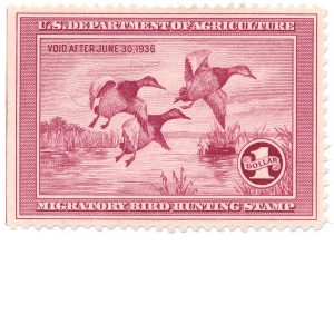 RW2 1935 Duck Stamp Mint No Gum