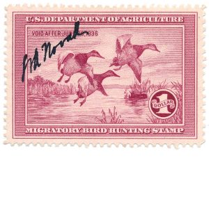 RW2 1935 Duck Stamp XF, used