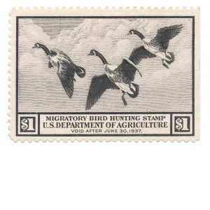 RW3 1936 Duck Stamp Mint Hinged