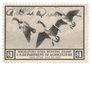 RW3 1936 Duck Stamp Used