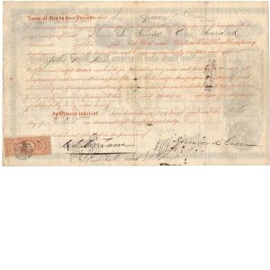 R48c on 1863 New York and Harlem RR Co. Stock Certificate - Image 2