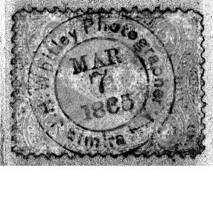 R28c First Issue Playing Cards Revenue Stamp, Elmira NY Photographer CDS - Image 2