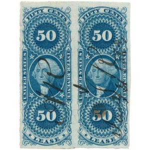R57a First Issue Lease Imperforate Pair