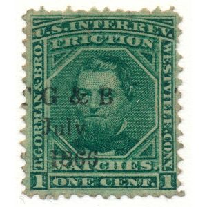 RO98a Thomas Gorman & Bro. Match Stamp 12