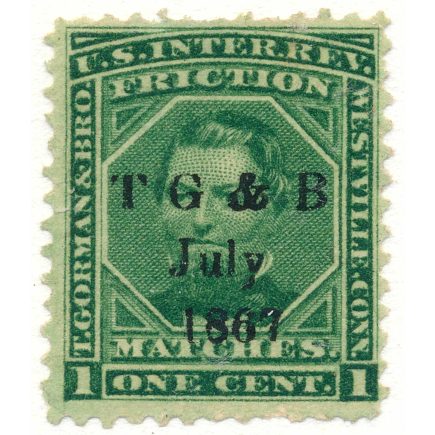 RO98a Thomas Gorman & Bro. Match Stamp 14