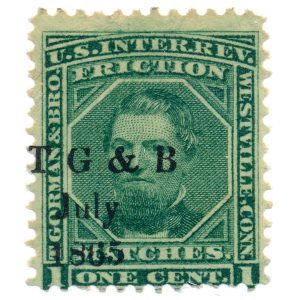 RO98a Thomas Gorman & Bro. Match Stamp 18