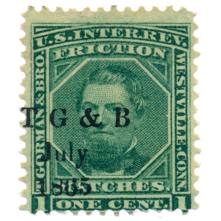 RO98a Thomas Gorman & Bro. Match Stamp 18
