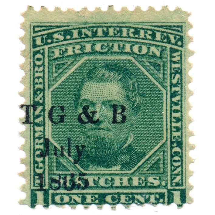 RO98a Thomas Gorman & Bro. Match Stamp 18