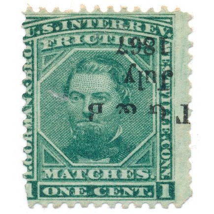 RO98a Thomas Gorman & Bro. Match Stamp invert precancel 5