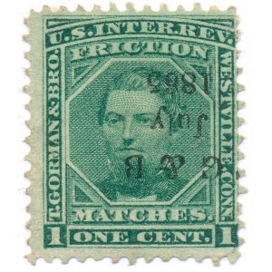 RO98a Thomas Gorman & Bro. Match Stamp invert precancel 7