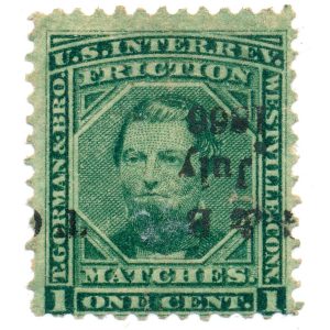 RO98a Thomas Gorman & Bro. Match Stamp invert precancel 9