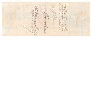 RN-G1 on 1883 check of Geo. L. Shoup & Co., Salmon City, Idaho - Image 2
