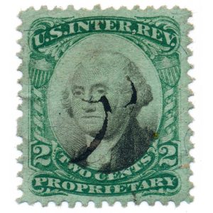 RB2b US Proprietary Revenue Stamp, 1871