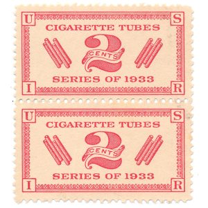 RH4 Cigarette Tubes Stamps pair unused