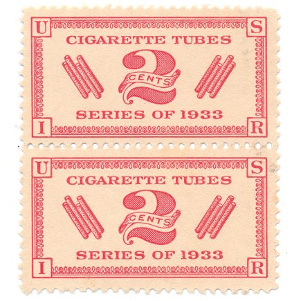 RH4 Cigarette Tubes Stamps pair unused