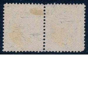 RB1a US 1c Proprietary revenue stamp pair used, NK Brown, Burlington VT cancel - Image 2