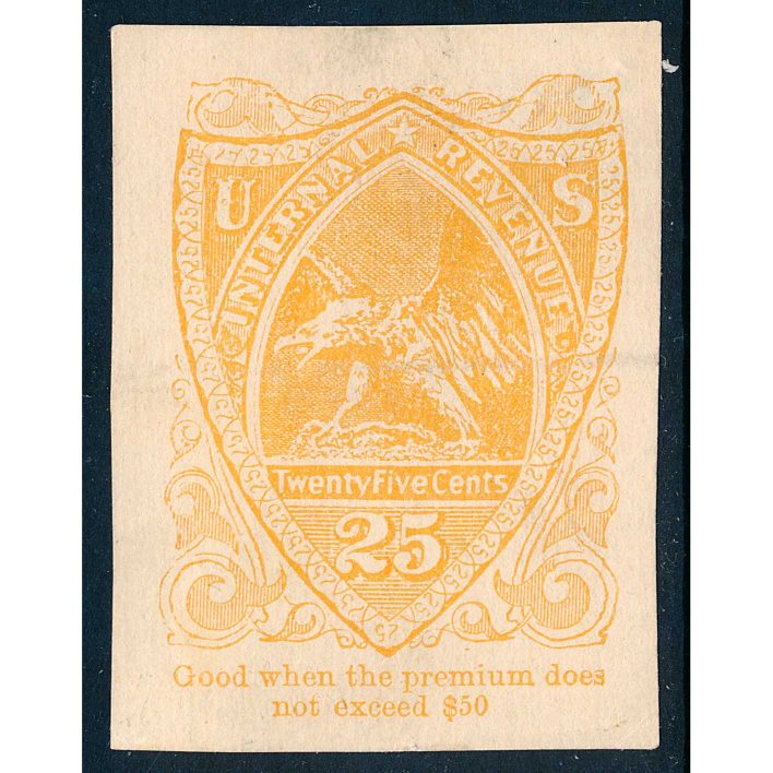 RN-T7 Revenue Stamped Paper Cut Square