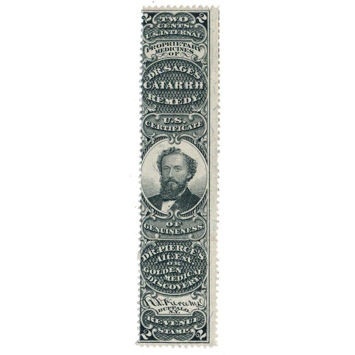 RS190b R. V. Pierce, Dr. Sage's Catarrh Remedy Medicine Stamp