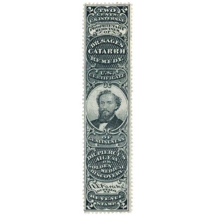 RS190b R. V. Pierce, Dr. Sage's Catarrh Remedy Medicine Stamp VF