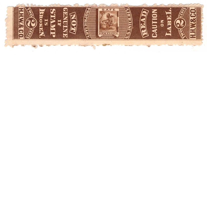 RS256d, Warner Safe Cure Medicine Stamp,  H. H. Warner & Co.