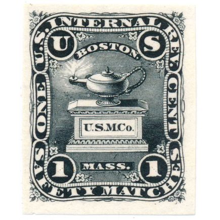 RO180P3 Universal Safety Match Co. (USMCo), Plate proof on india