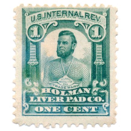 RS126d Medicine stamp, Holman Liver Pad Co.