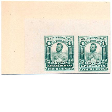 RS127P3 Holman Liver Pad Co. Medicine Stamp Plate proof pair