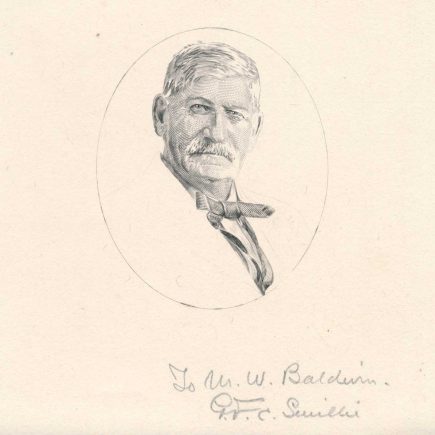 J. Frederick C. Talbott Progress Proof Engraving, signed by GFC Smillie to Marcus Baldwin