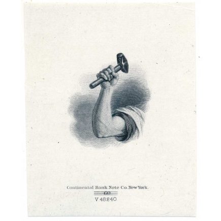 Labor, Vignette Die Proof on india, CBNCo. 1865