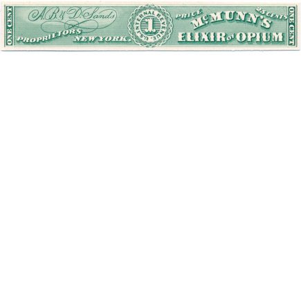 RS208P4 A. B. & D. Sands Medicine Stamp, Plate proof on card