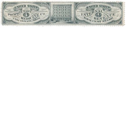 RS243a US Proprietary Medicine Co. Revenue Stamp, Cincinnati, OH