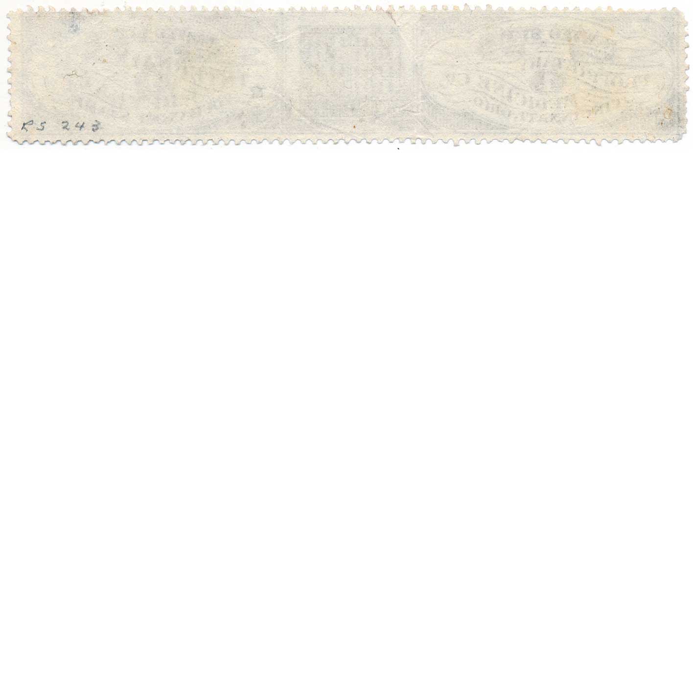 RS243a US Proprietary Medicine Co. Revenue Stamp, Cincinnati, OH - Image 2