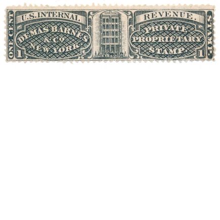 RS24a 1c Demas Barnes & Co. Proprietary Medicine Stamp