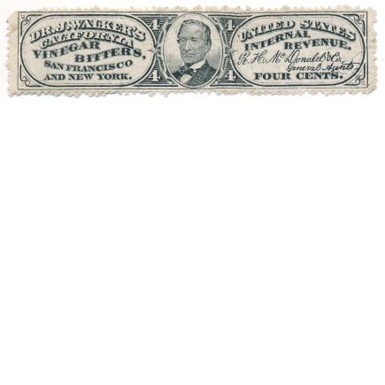 RS253b Dr. Joseph Walker's California Vinegar Bitters stamp, San Francisco