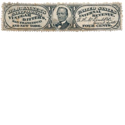 RS253b Dr. Joseph Walker's California Vinegar Bitters stamp