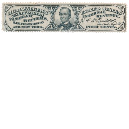 RS253d Dr. Joseph Walker's California Vinegar Bitters stamp, San Francisco