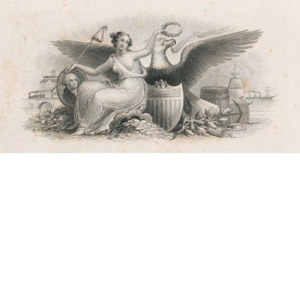 "E Pluribus Unum", Early Vignette Die Proof, 1850s