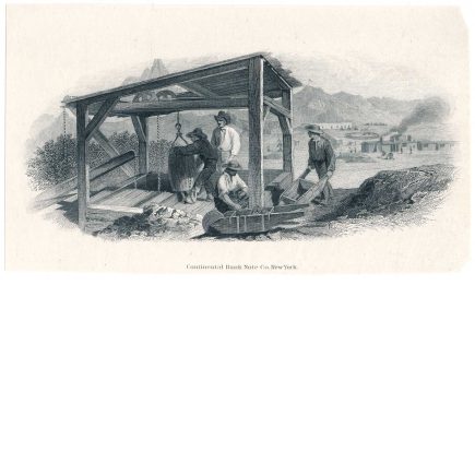 "The Headstock", Vignette Die Proof on india paper, CBNCo. 1860s